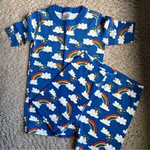 Hanna Andersson Blue Rainbow Kids Pajamas